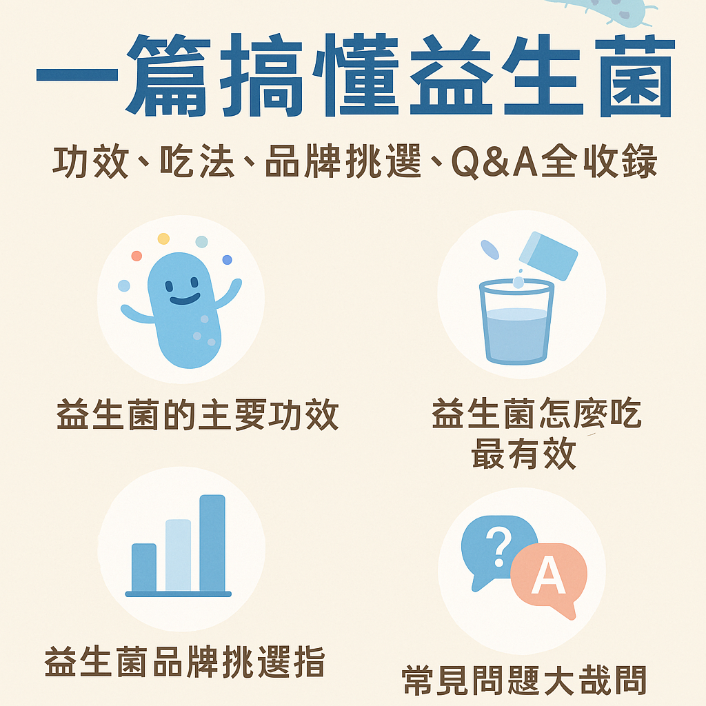 一篇搞懂益生菌：功效、吃法、挑選、Ｑ&Ａ全收錄